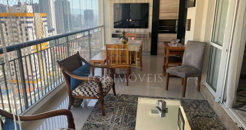 Maravilhoso apartamento no Jd Aquarius com 3 dormitorios e 3 suites