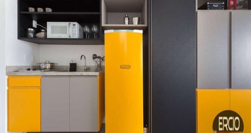 Apartamento com 1 dormitório para alugar, 25 m² por R$ 3.085,00/mês - Vila Olímpia - São Paulo/SP OLX ZAP VIVA REAL CHAVES NA MÃO