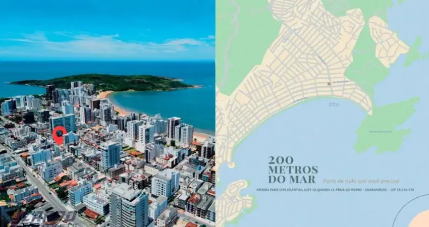 Lançamento apartamento de 2 quartos na Praia do Morro, Guarapari -ES com lazer na cobertura