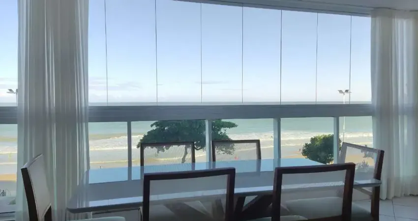 Apartamento a venda 4 quartos frente mar praia do morro guarapari e.s beira mar próximo ao hotel quatro estações