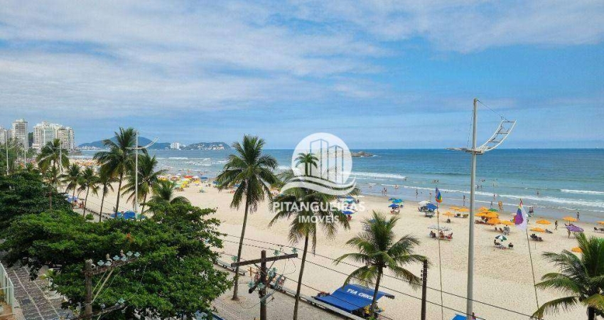 ÓTIMO APTO FRENTE TOTAL AO MAR NA PRAIA DE PITANGUEIRAS, 3 SUÍTES, 1 VAGA DE GARAGEM.