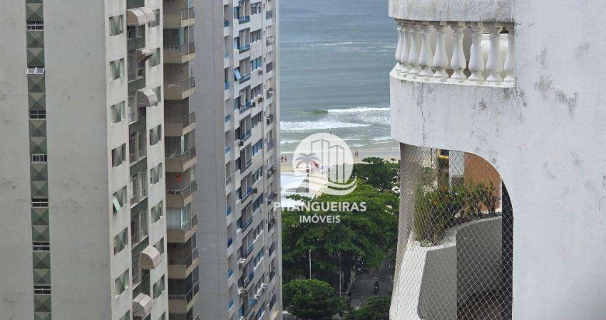Pitangueiras - Linda vista ao mar - 269 m² úteis - Churrasqueira privativa - 02 vagas de garagem.
