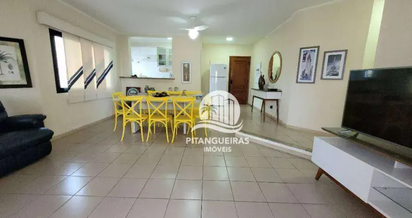 FLAT NA MELHOR LOCALIZAÇÃO DE PITANGUEIRAS, LINDA VISTA MAR, 113  M² ÚTEIS, 02 VAGAS DE GARAGEM NO PRÉDIO, EXCELENTE APARTAMENTO