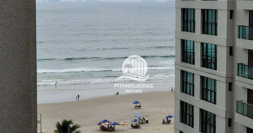 PITANGUEIRAS - NA QUADRA DA PRAIA, 136,38  M² ÚTEIS, 02 VAGAS DE GARAGEM, MARAVILHOSA VISTA MAR, ANDAR MEDIANO, CHURRASQUEIRA E SALÃO DE FESTAS.