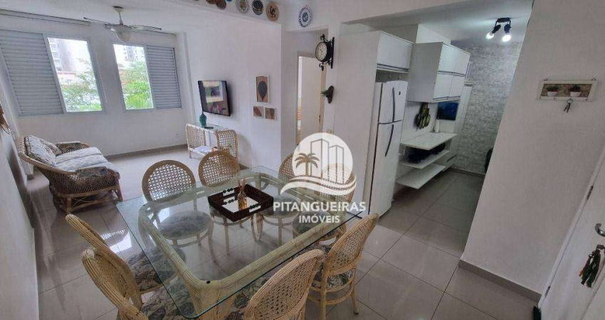 Apartamento com 1 dormitório à venda, 55 m²- Pitangueiras - Guarujá/SP