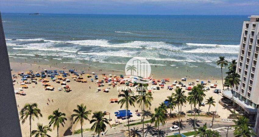 Apartamento amplo com excelente vista para o mar na Praia das Pitangueiras no Guarujá