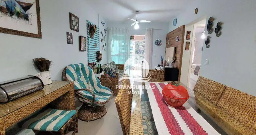 Apartamento com 2 dormitórios à venda, 75 m²  - Pitangueiras - Guarujá/SP