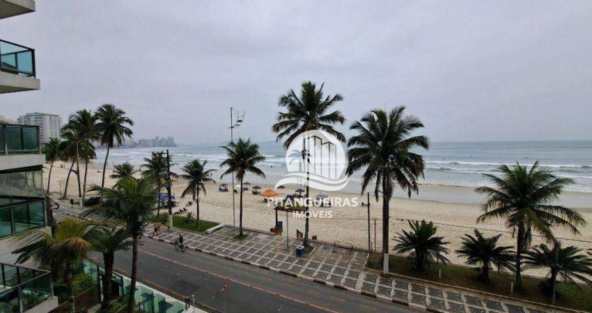 Apartamento frente ao mar amplo totalmente reformado com excelente vista para o mar