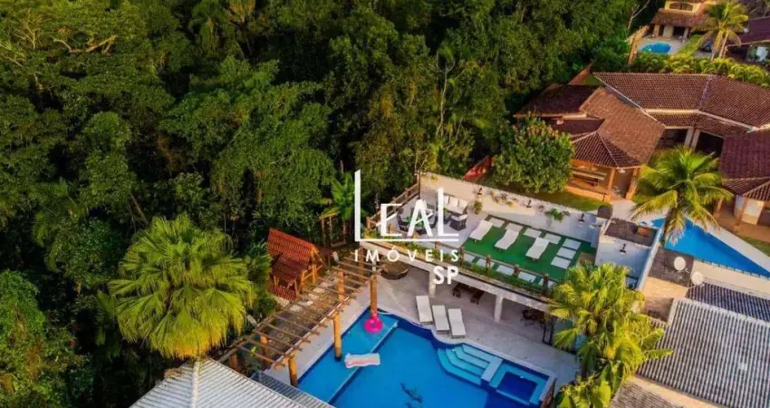 Casa com 7 dormitórios à venda, 678 m² por r$ 4.000.000 - praia da boracéia - bertioga/sp