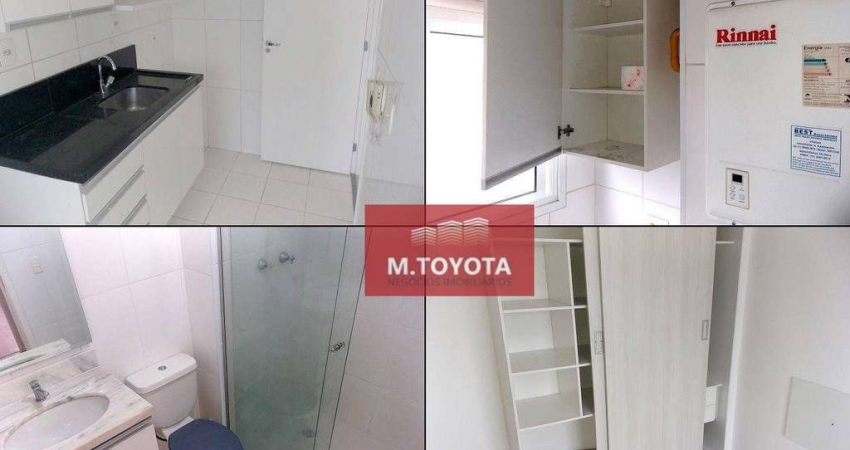 Apartamento para alugar, com 02 dormitórios e estacionamento, 55m², por R$ 1.650/mês - Vila Rio de Janeiro - Guarulhos / São Paulo