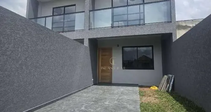 Sobrado de frente para a rua com face solar norte no umbará – 109m², 3 dormitórios (suíte com closet), 2 vagas – r$ 549.000