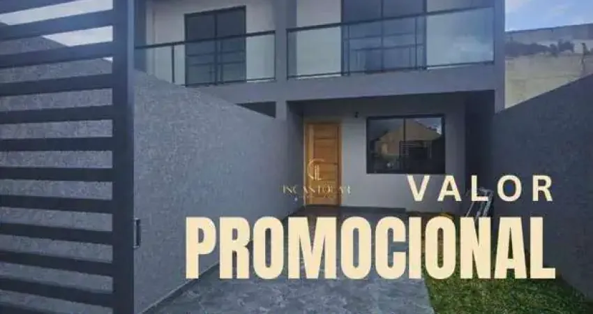 Sobrado com Ático à Venda no Umbará - De Frente para a Rua - 109m² Privativos, 3 Dormitórios, 2 Vagas - R$ 499 Mil - Enquadra no Minha Casa Minha Vida