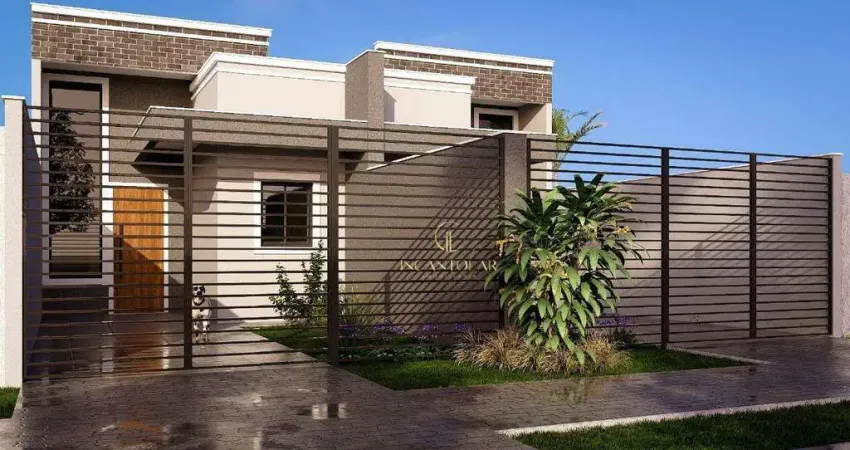 Casa Térrea à venda no Ganchinho – 2 Dormitórios, Pé direito duplo, Jardim nos fundos, 54 m²| Minha Casa Minha Vida | R$ 350.000,00