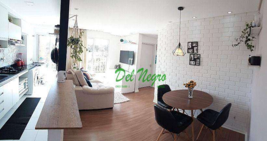 Apartamento com 2 dormitórios à venda, 47 m² - Reserva Paiquerê, Cotia.