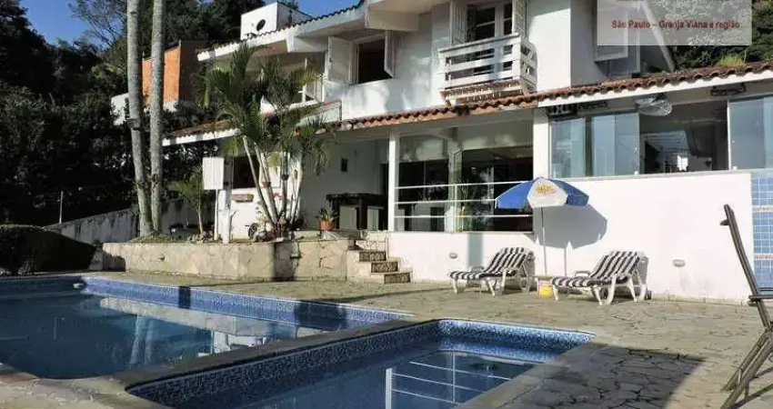 Casa com 5 dormitórios, 600 m² - venda ou aluguel - recanto inpla, granja viana.