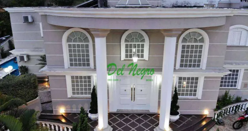 Casa com 5 suítes, 980 m² - venda ou locação - residencial euroville, granja viana.