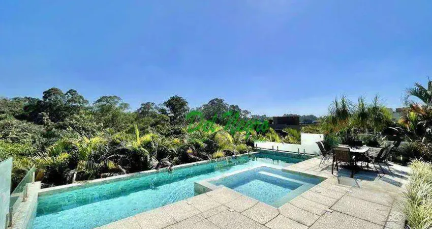 Casa com 6 suítes, 610 m² - venda ou aluguel - vintage, granja viana.