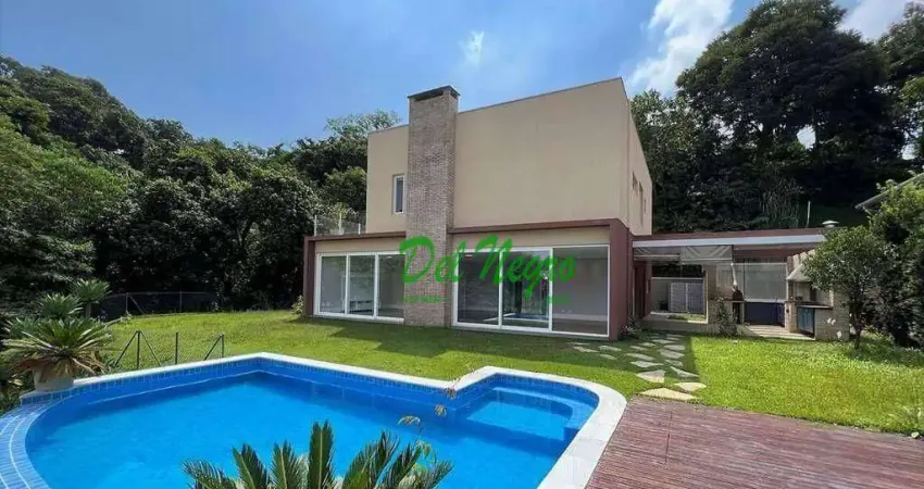 Casa com 4 suítes à venda, 493 m² - pousada dos bandeirantes, granja viana.