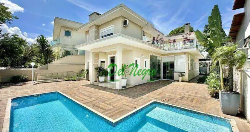 Casa com 3 suítes, 395 m² - venda ou aluguel - golf village, granja viana.