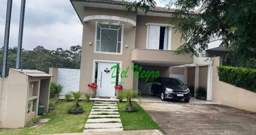 Casa com 3 dormitórios à venda, 180 m² - village los angeles, granja viana.