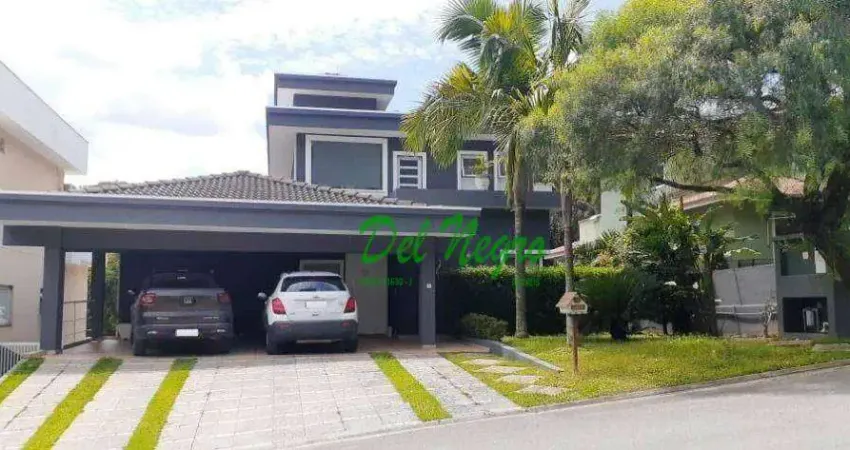 Casa com 4 dormitórios à venda, 503 m² - reserva do moinho, granja viana.