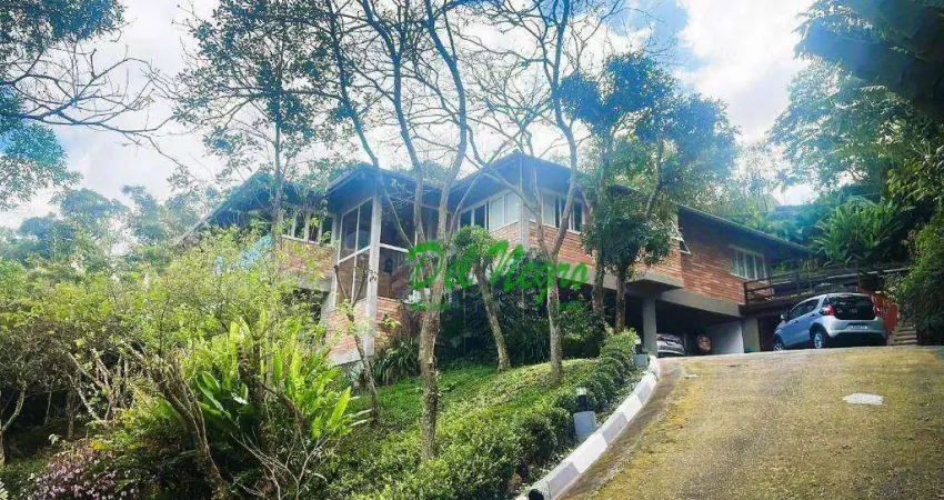 Casa com 4 dormitórios à venda, 800 m² - chácara dos lagos, granja viana.