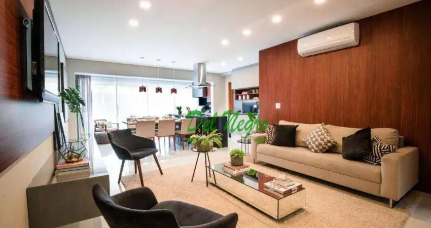 Apartamento com 3 dormitórios à venda, 139 m² - costa do marfim, granja viana.