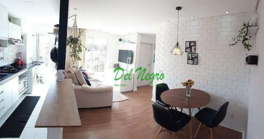 Apartamento com 2 dormitórios à venda, 47 m² - reserva paiquerê, cotia.