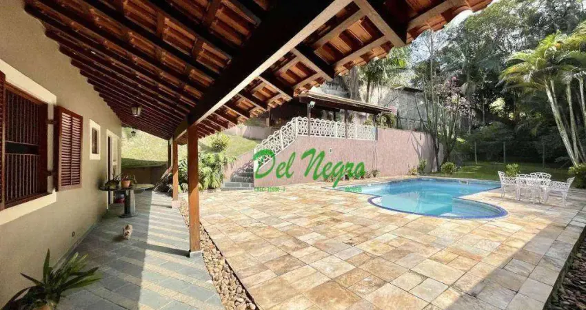 Casa com 3 dormitórios à venda, 321 m² - chácara dos lagos, granja viana.