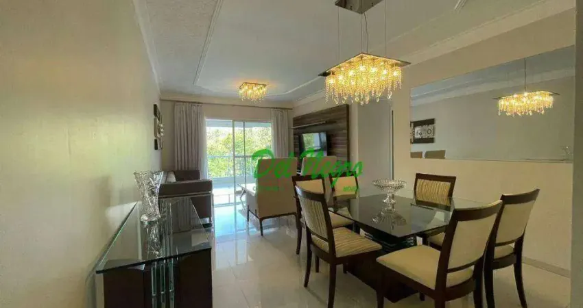 Apartamento com 3 dormitórios à venda, 103 m² - queluz vitta, granja viana.