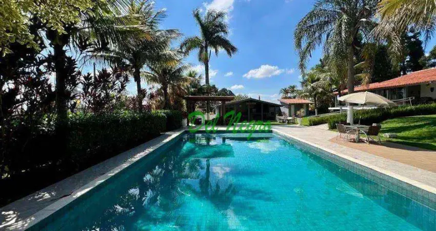 Casa com 6 dormitórios à venda, 619 m² - chácara das paineiras ii, granja viana.