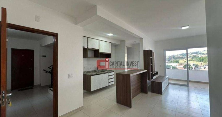 Apartamento com 2 dormitórios para alugar, 70 m² por R$ 3.280,00/mês - Parque Dos Ipês - Jaguariúna/SP