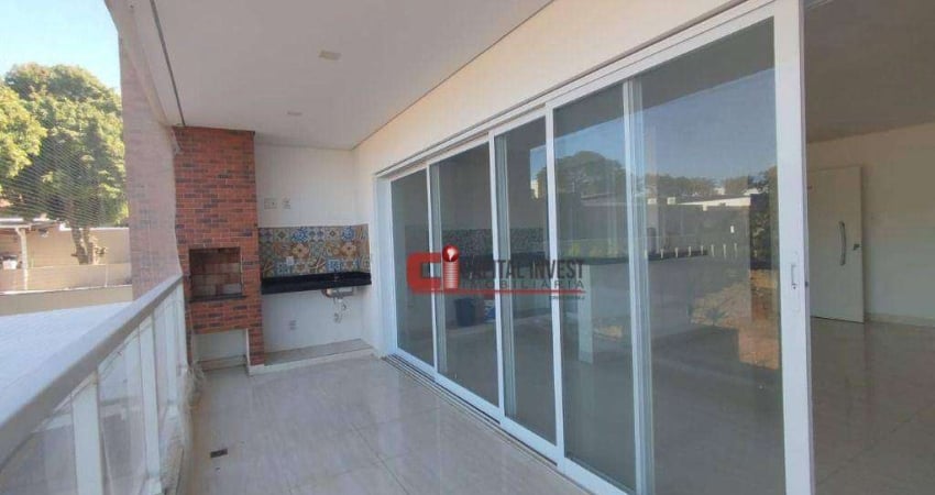 Apartamento com 3 dormitórios para alugar, 92 m² por R$ 3.588/mês - Chácara Panorama - Jaguariúna/SP