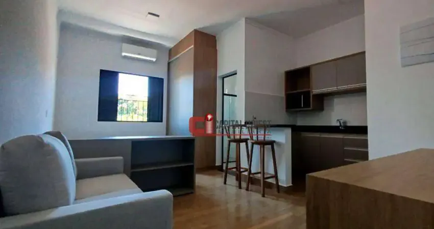 Studio com 1 dormitório para alugar, 30 m² por r$ 2.700,01/mês - jardim dom bosco - jaguariúna/sp