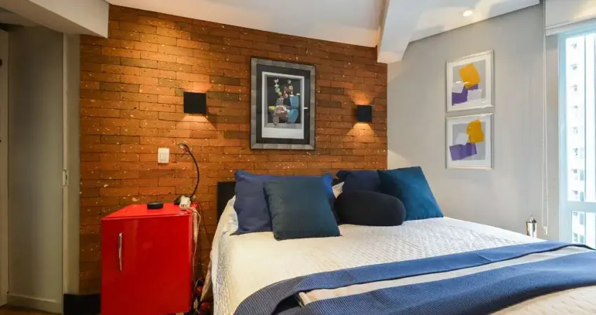 Atraente flat para venda em Vila Nova Conceição com 1 quarto, sendo 1 suíte, 47m²