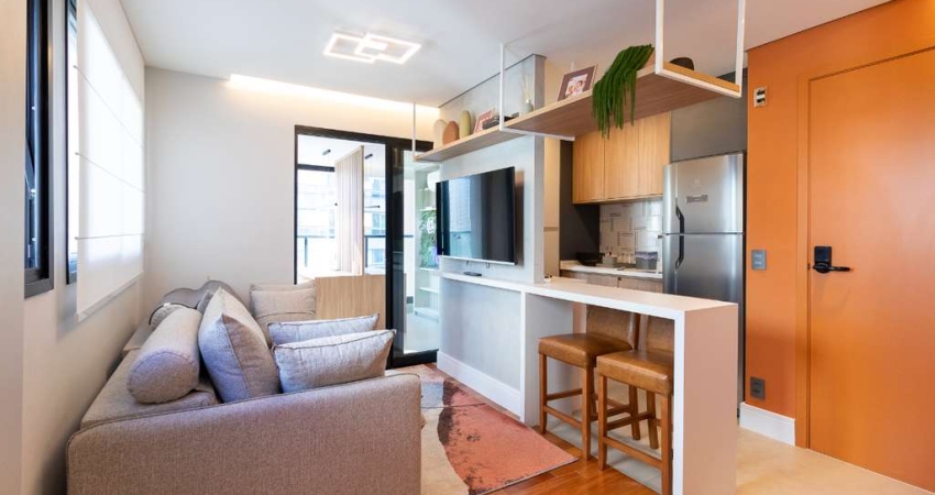 Deslumbrante studio para venda com 1 quarto, 42m²