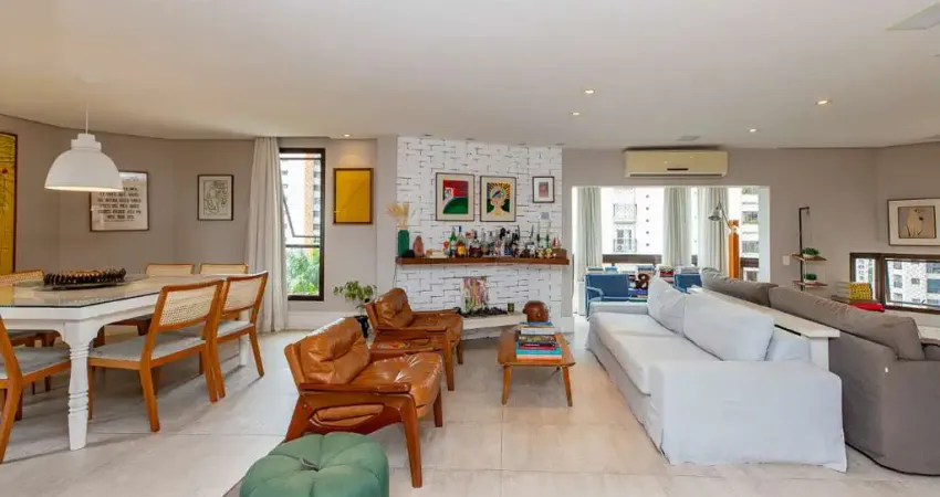 Elegante apartamento tipo para venda em moema com 3 quartos, sendo 3 suítes, 172m²