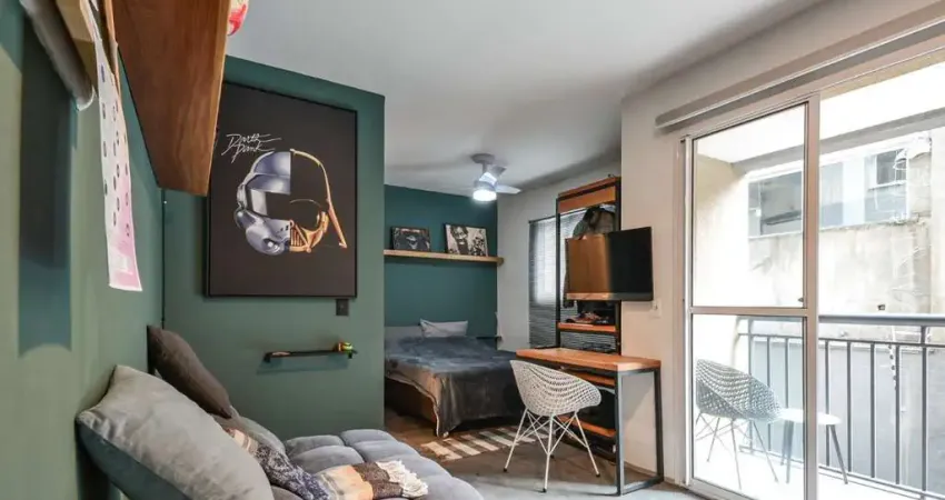 Confortável studio para venda em sé com 1 quarto, sendo 1 suíte, 27.71m²