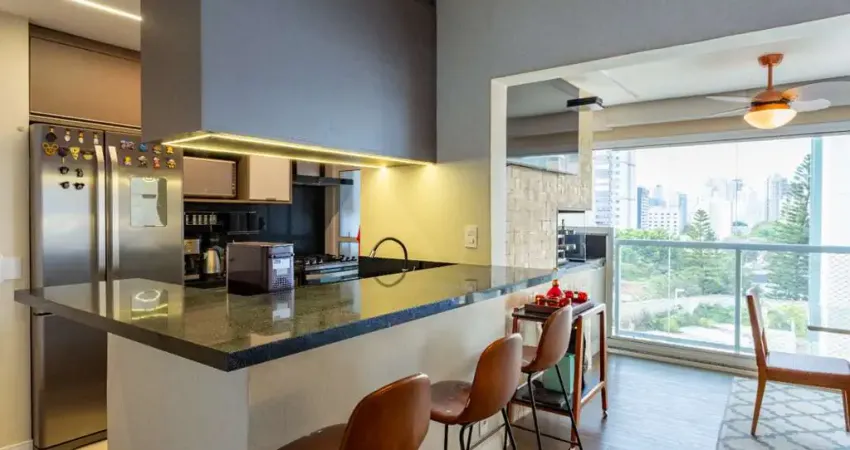 Sensacional apartamento tipo para venda em chácara santo antônio (zona sul) com 2 quartos, sendo 1 suíte, 78m²