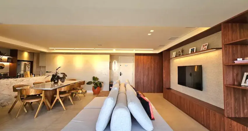 Confortável apartamento tipo para venda em campo belo com 3 quartos, sendo 3 suítes, 146m²