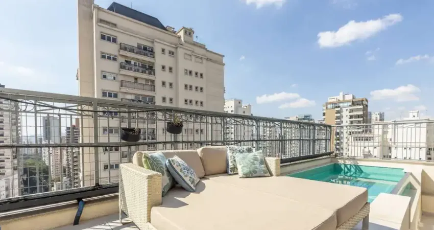 Imperdível cobertura para venda e locação em vila nova conceição com 4 quartos, sendo 4 suítes, 310m²