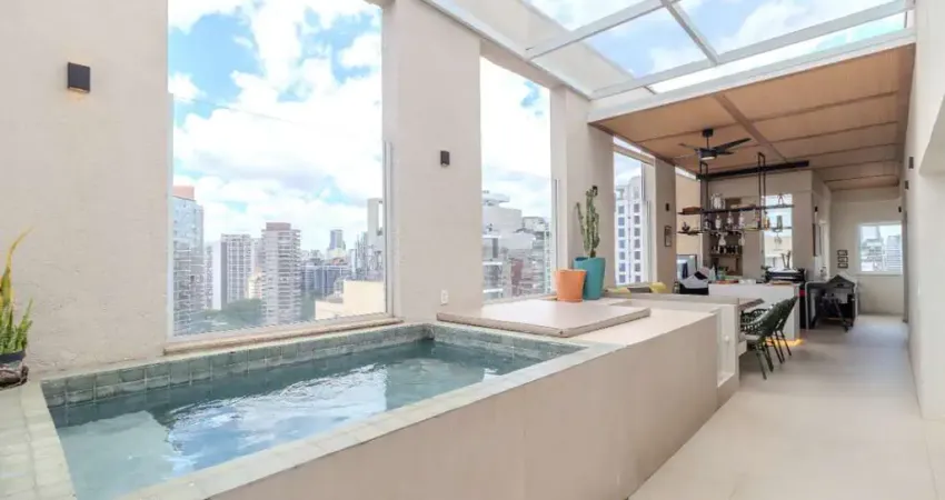 Deslumbrante cobertura para venda em vila olímpia com 2 quartos, sendo 2 suítes , 148m²
