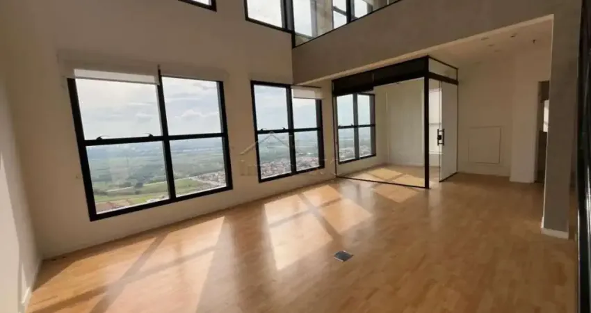 Sala duplex no Jd. Aquárius com 82 m², vista livre e definitiva