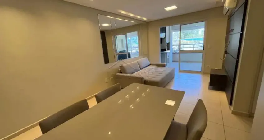 Apartamento 2 dormitórios com varanda gourmet, mobiliado, na av. tubarão - jd. aquárius