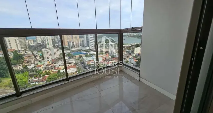 Apartamento à venda, 2 quartos/suite semi mobiliado - andar alto - praia do suá, vitória, es