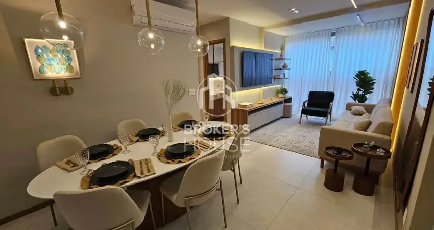 Apartamento 02 quartos com suíte novo e mobiliado à venda, jardim da penha, vitória, es