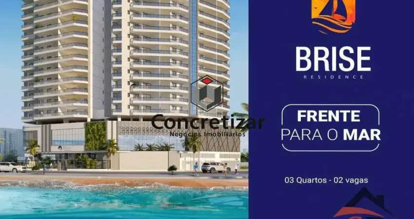 Lançamento frente para o mar 3 quartos (1 e 2 suítes) brise praia da cerca, guarapari/es