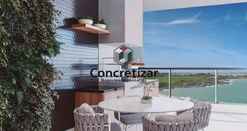 Apartamento com 3 quartos frente mar da praia do cerca - guarapari-es