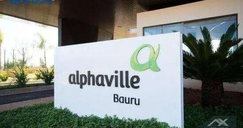 Terreno à venda, 481 m² por r$ 686.550 - alphaville - bauru/sp