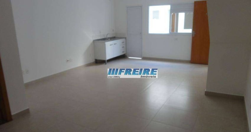 Kitnet com 1 dormitório para alugar, 40 m² por R$ 1.755,00/mês - Nova Gerti - São Caetano do Sul/SP